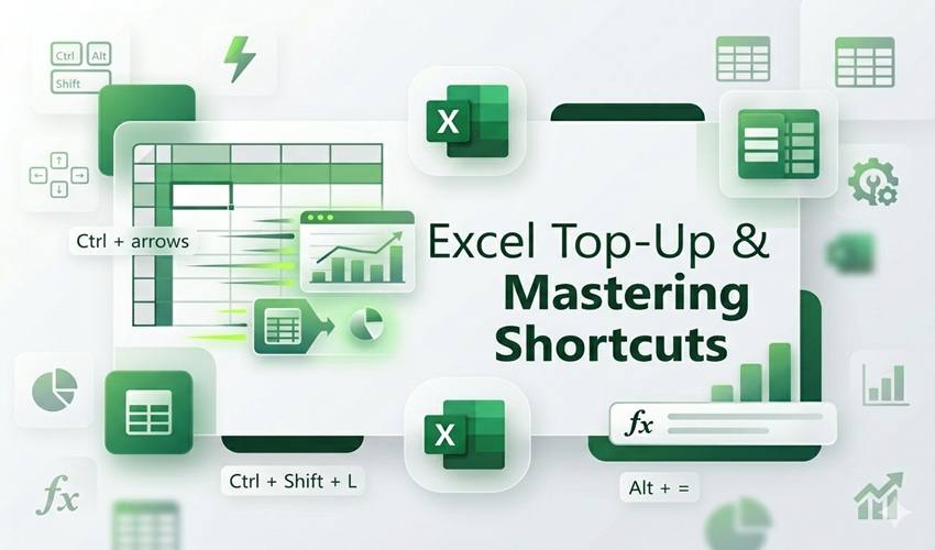 Excel Top UP & Mastering Shortcuts